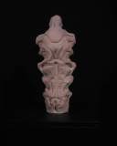 Collective Unconscious; Totem, Plaster cast, textured paint.  16"x 7" x 6"